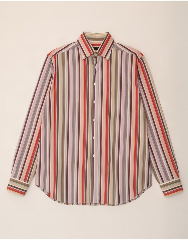 Camicia da uomo Harris&Harold XL in cotone a righe multicolore