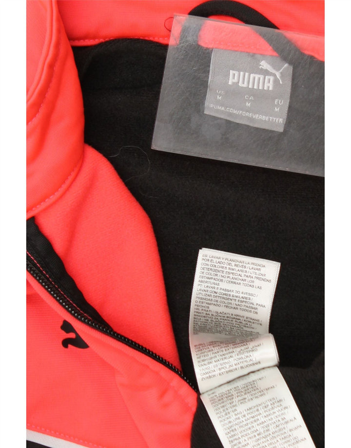 Giacca da tuta da uomo Puma, colore nero medio, in poliestere a blocchi di colore