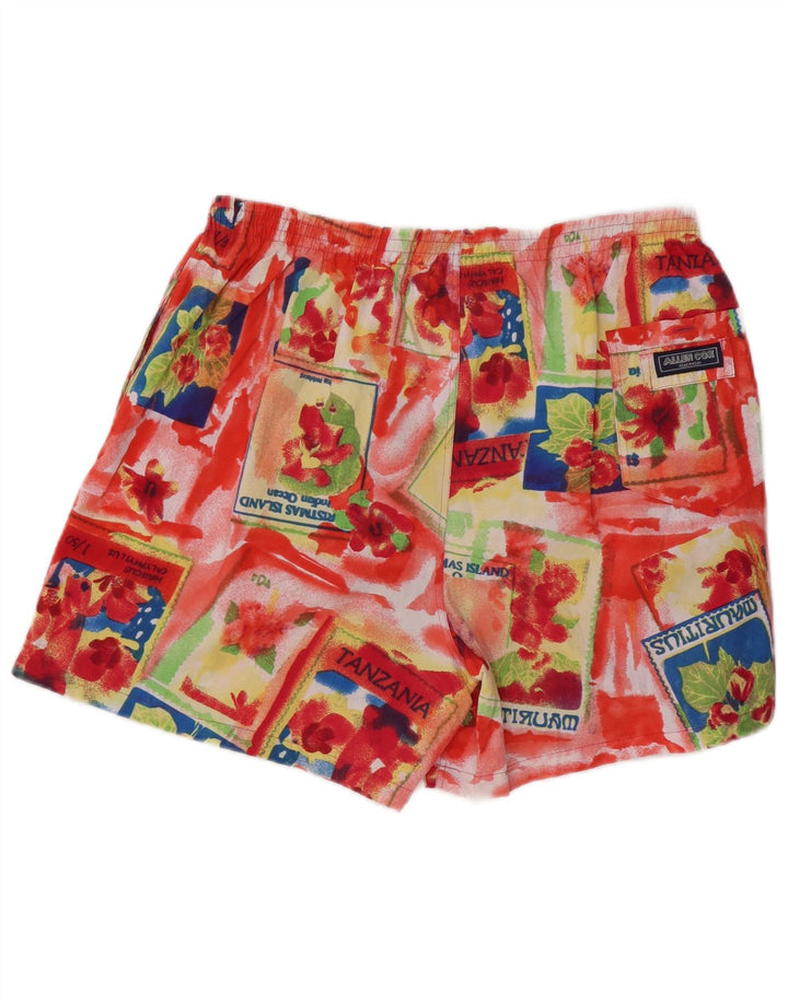 Pantaloncini da bagno da uomo Allen Cox 2XL Poliammide floreale multicolore