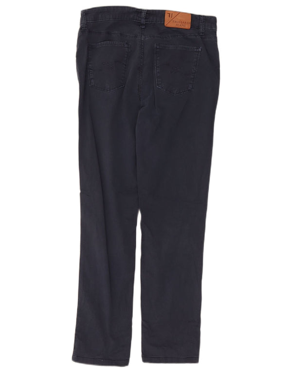 Pantaloni Casual Slim Donna Trussardi W30 L26 Blu Navy