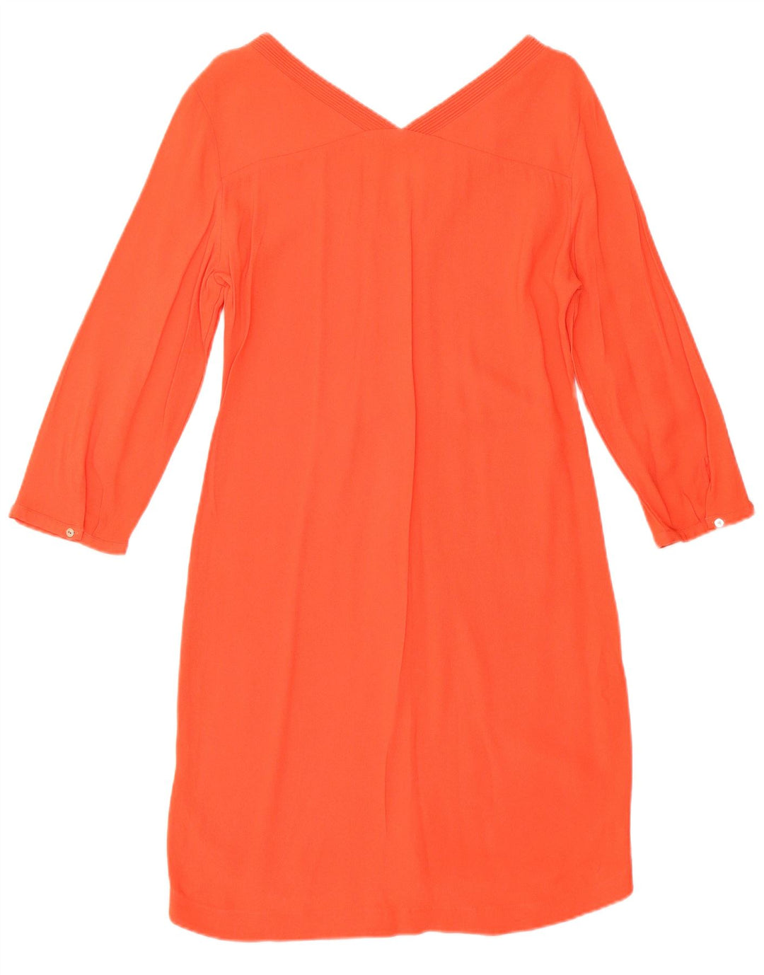 Abito tubino manica 3/4 da donna Massimo Dutti UK 8 piccolo arancione