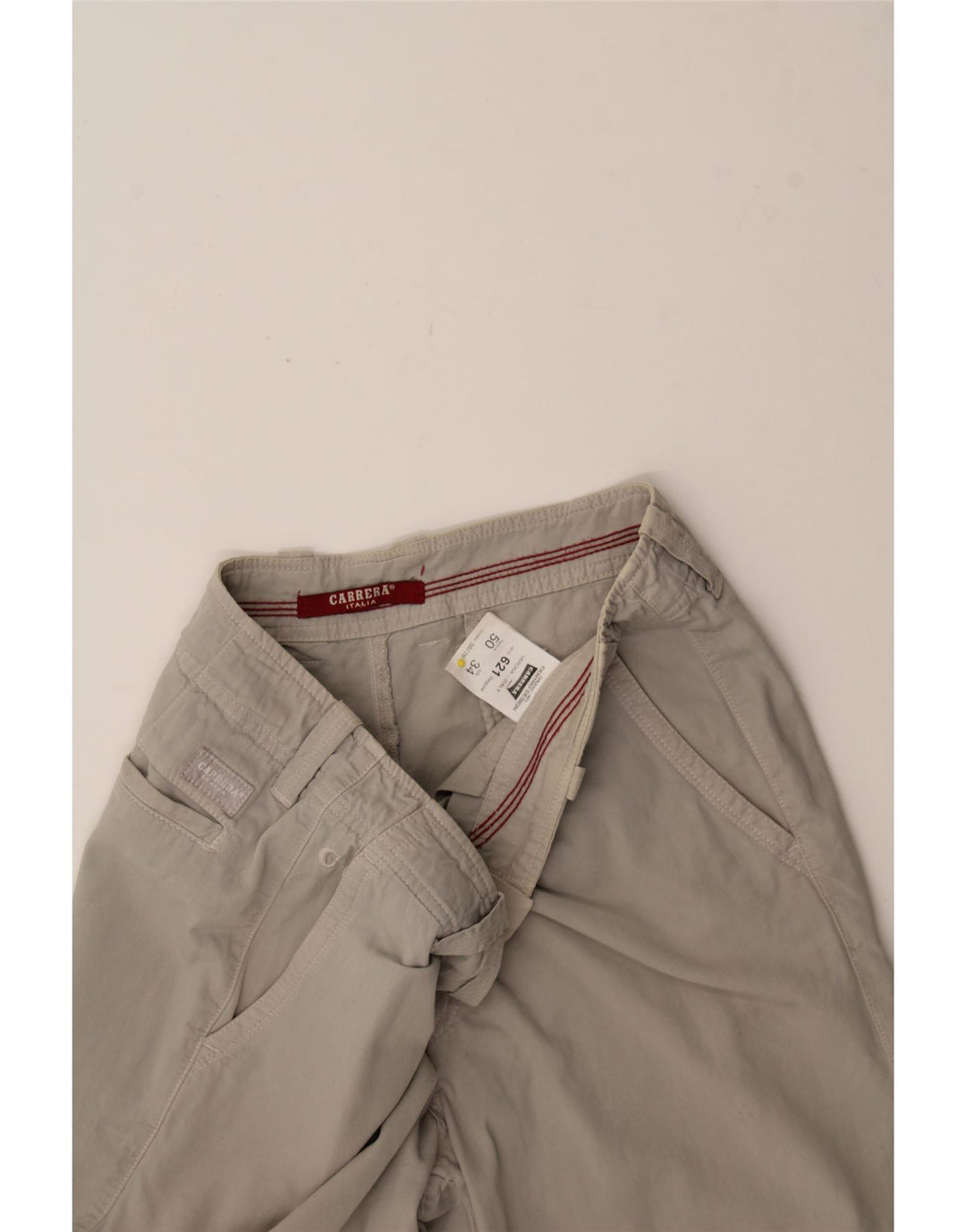 CARRERA Mens Chino Shorts W34 Large Grey Cotton Vintage Carrera and Second-Hand Carrera from Messina Hembry 