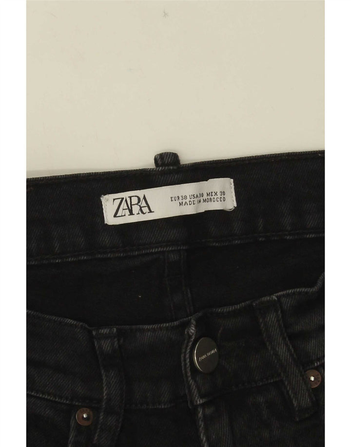 Jeans slim da uomo Zara EU 38 Small W30 L31 Nero