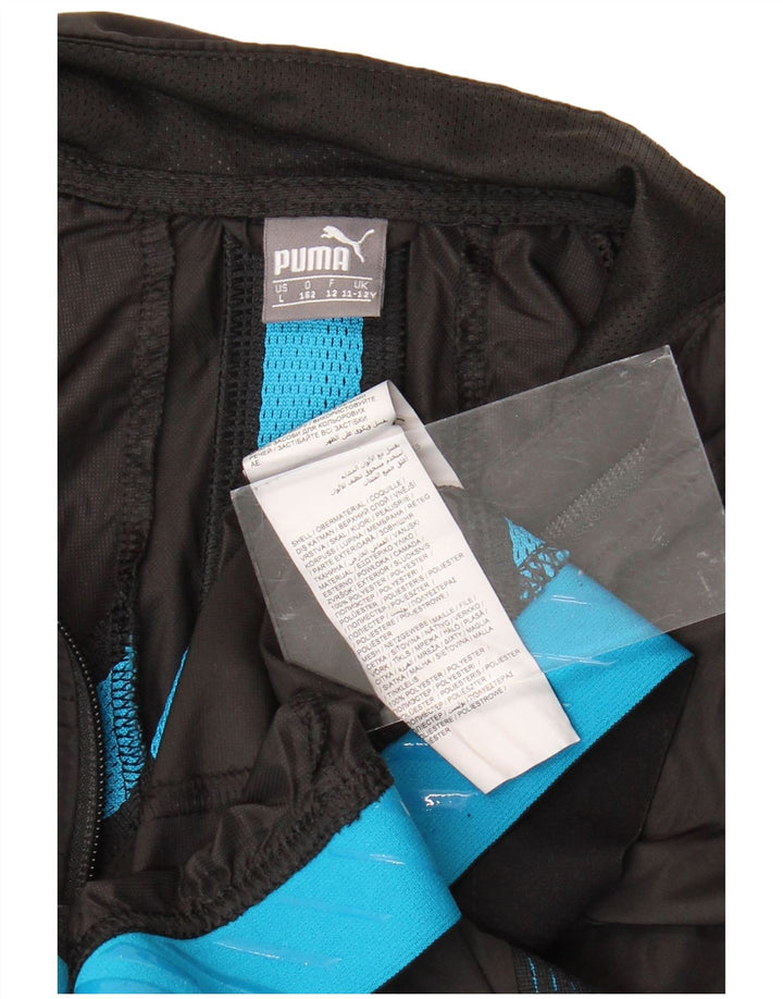 Giacca da tuta da ragazzo PUMA 11-12 anni in poliestere nero