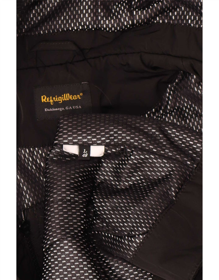 Giacca Parka da donna con cappuccio Refrigiwear IT 48 Large Nera