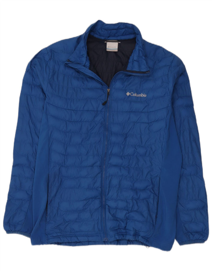 Giacca imbottita da uomo Columbia UK 40 Large Blu Nylon