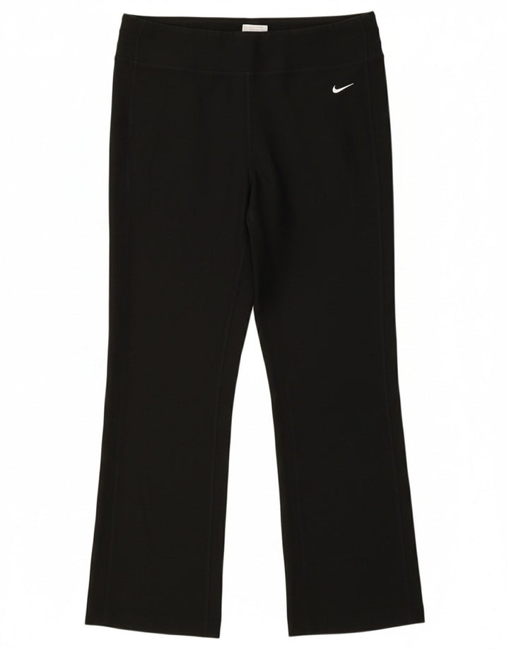 NIKE Womens Tracksuit Trousers UK 12/14 Medium  Black Polyester
