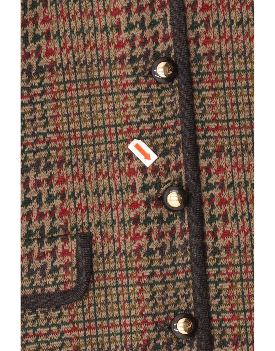 Giacca blazer da donna in maglia a 6 bottoni STIZZOLI IT 48 XL pied de poule marrone