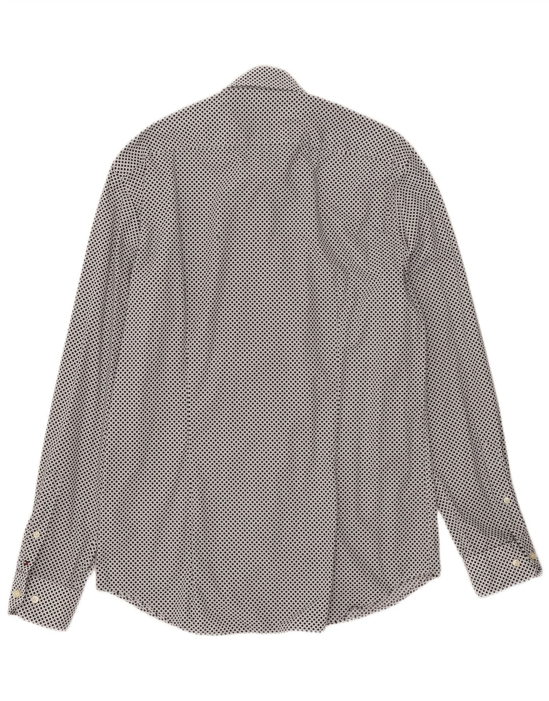 Camicia sartoriale da uomo Tommy Hilfiger taglia 41 16 grande blu navy maculato