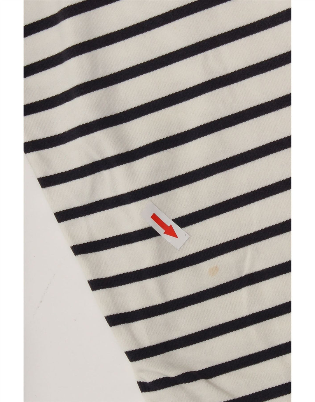 Joules Felpa da Donna con Collo a Bottone, Maglione UK 16, Grandi Righe Bianche
