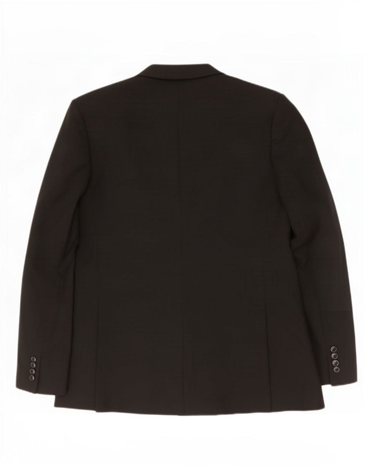 Giacca blazer a 2 bottoni da uomo Marks & Spencer taglia 44 XL poliestere nero