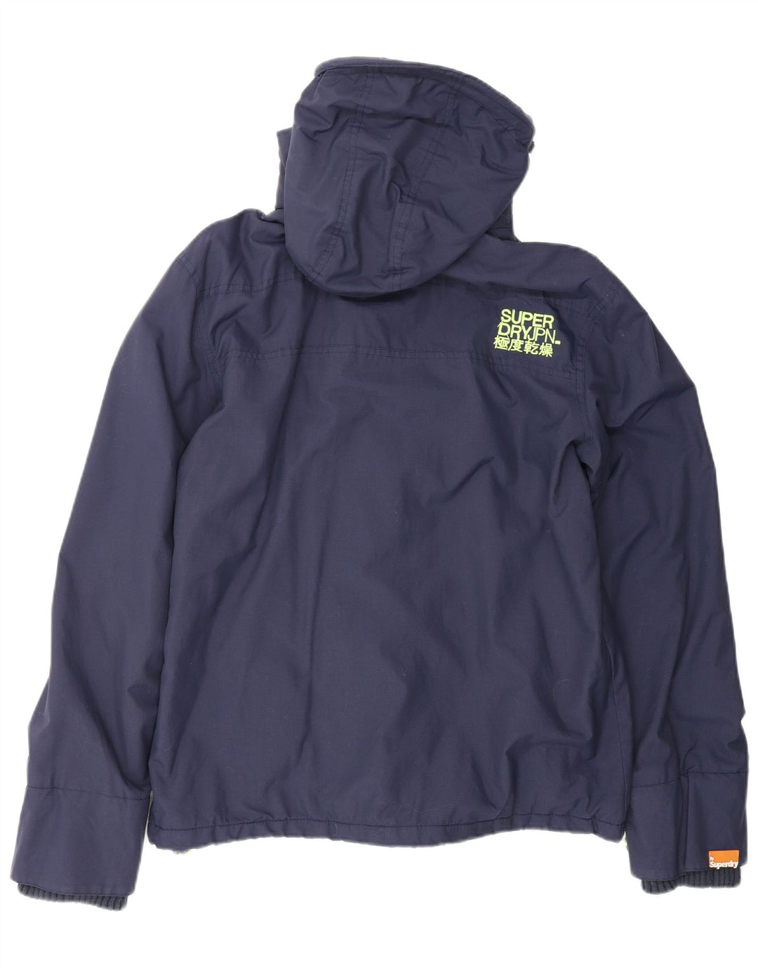 Giacca antipioggia da uomo con cappuccio The Windcheater SUPERDRY UK 42 XL Nylon blu navy