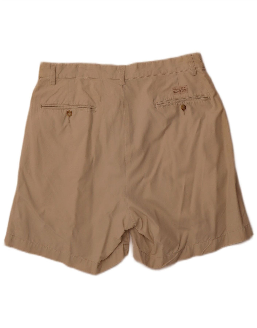 Pantaloncini chino con pegged da uomo Polo Ralph Lauren W32 cotone beige medio