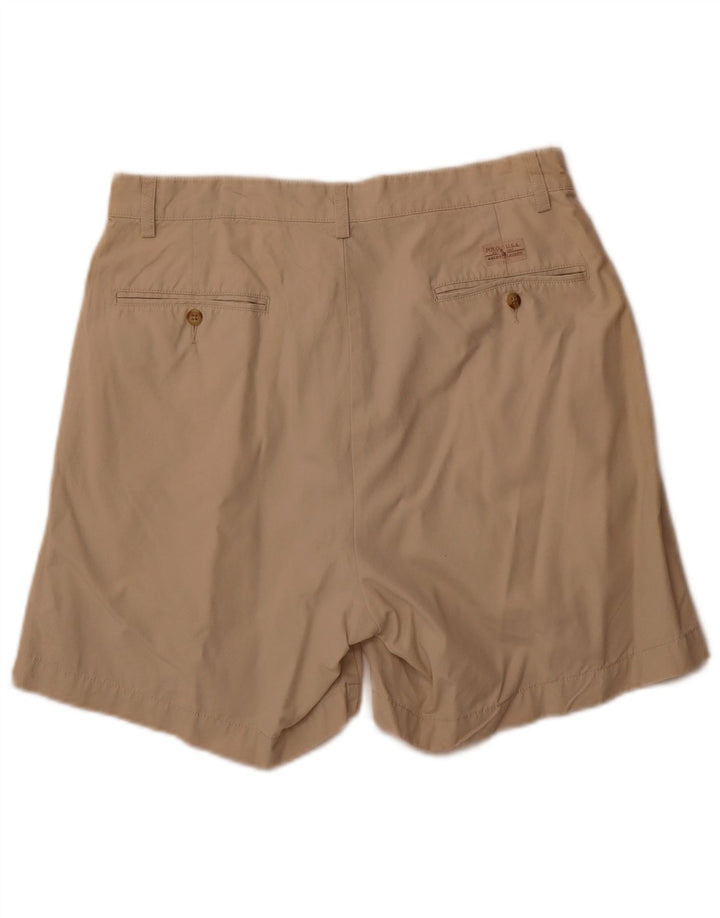 Pantaloncini chino con pegged da uomo Polo Ralph Lauren W32 cotone beige medio