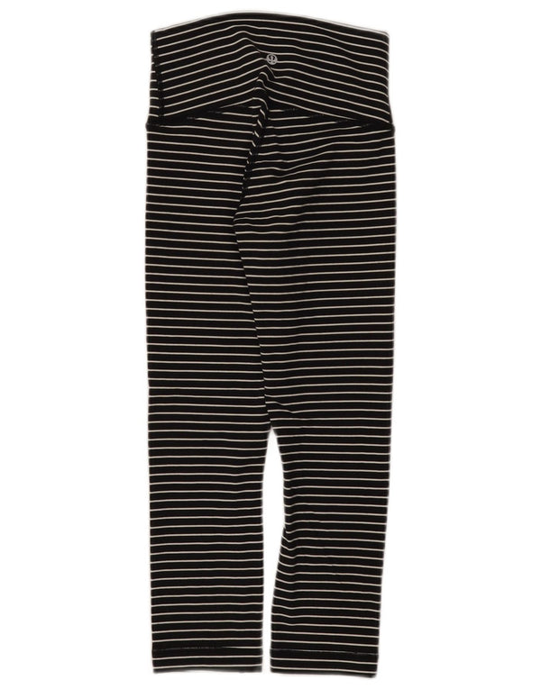 Leggings per bambina Lululemon 7-8 anni in nylon rigato nero