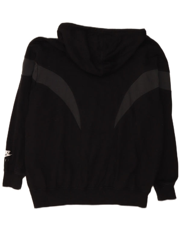 Felpa con cappuccio grafica Loose Fit da uomo Nike piccola in cotone nero