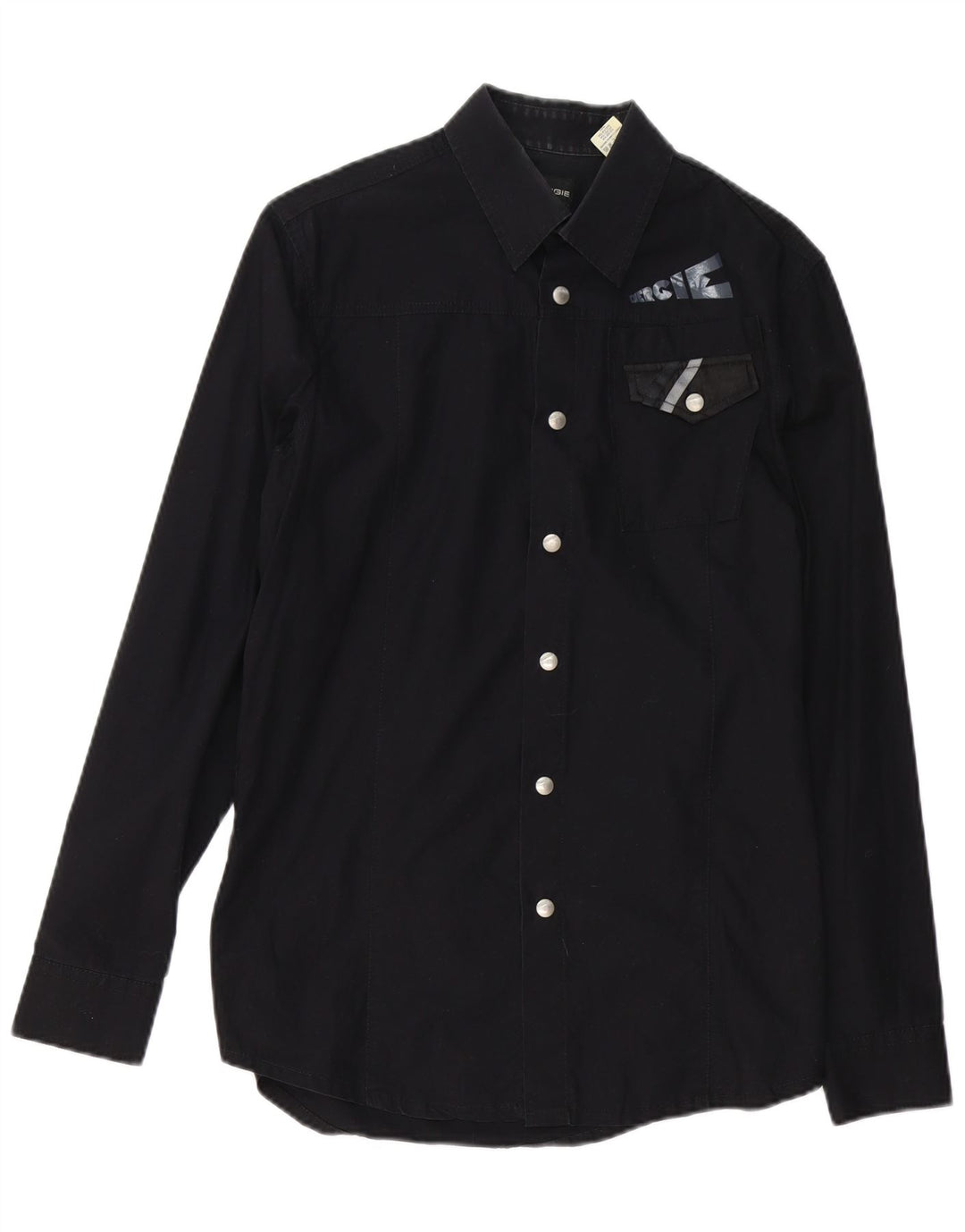 ENERGIE Mens Shirt Small Black Cotton
