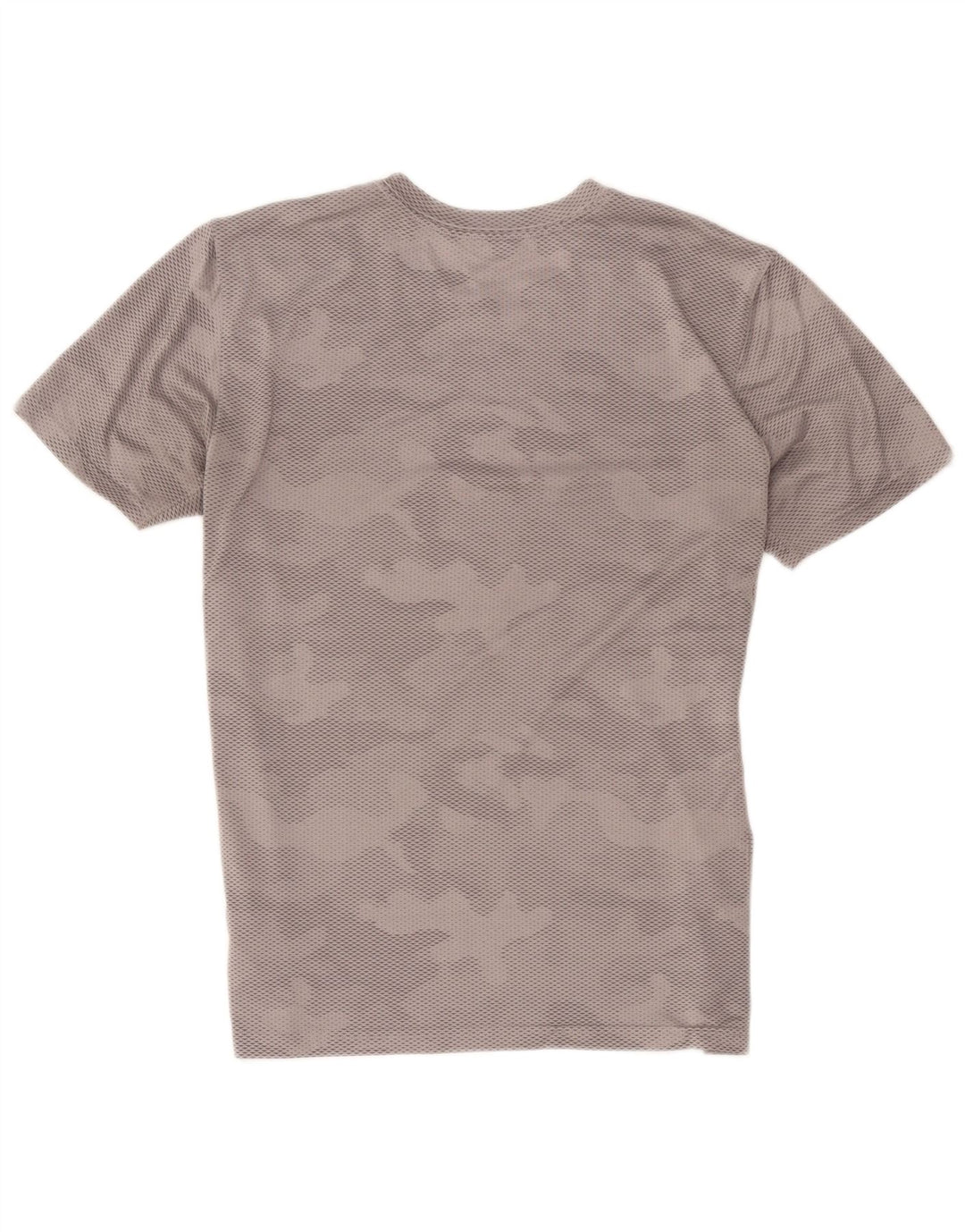 T-shirt Nike Dri Fit da uomo in poliestere mimetico grigio medio