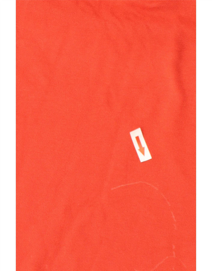 Polo da uomo Regular Fit Sun68 in cotone rosso medio
