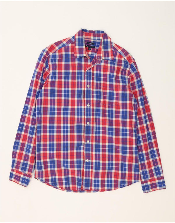 GAP Camicia da uomo dalla vestibilità classica, in cotone a quadri multicolore medio