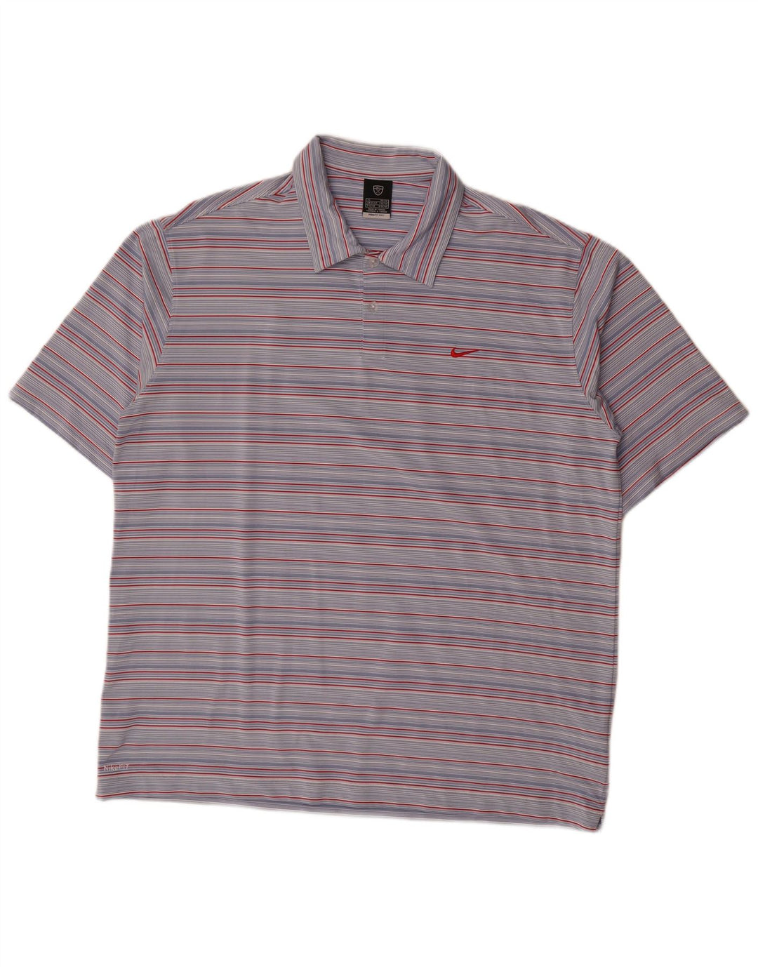 Polo Nike da uomo UK 45/47 XL poliestere a righe blu