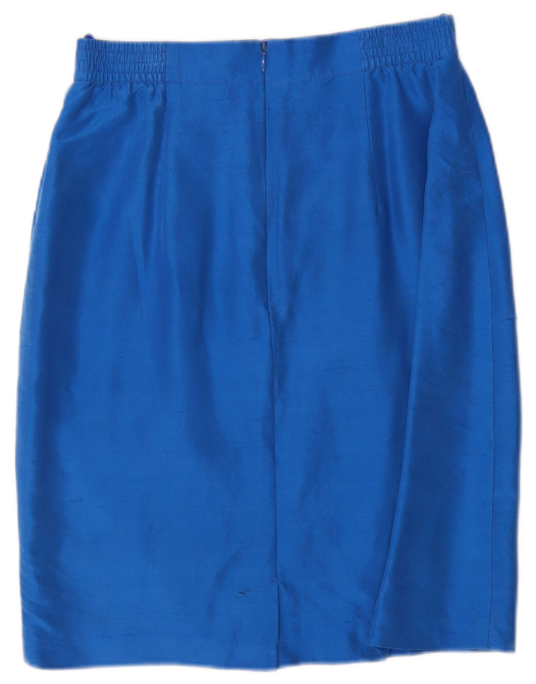 Vera Mont Donna Completo Gonna 2 Pezzi con 6 Bottoni UK 14 Medio W28 Seta Blu