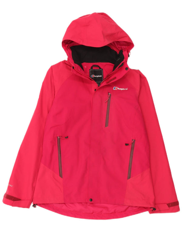 Giacca antipioggia con cappuccio da donna Berghaus UK 10 Small Rosa Poliammide