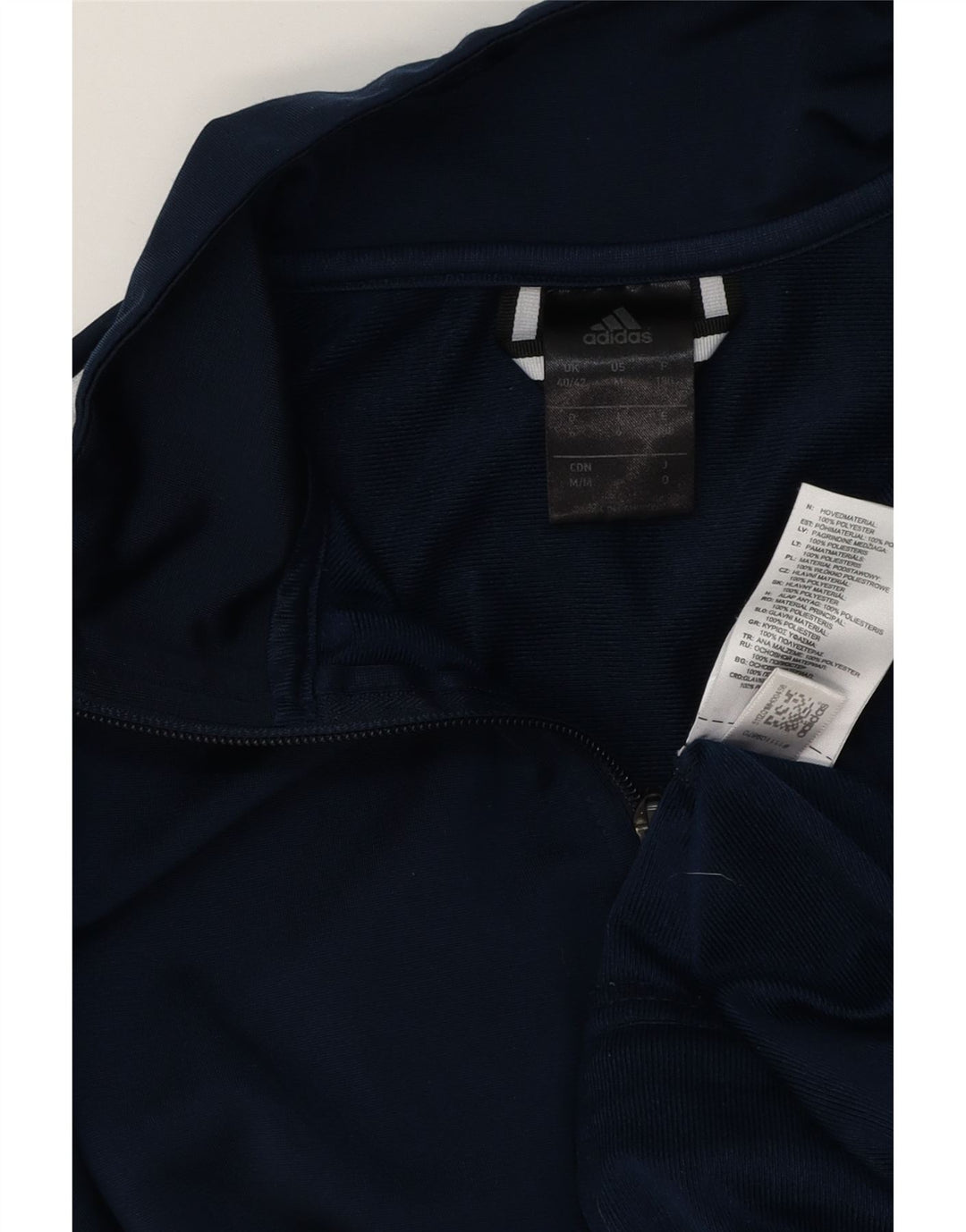 Giacca da tuta da uomo Adidas UK 40/42 Medium Navy Blu Poliestere