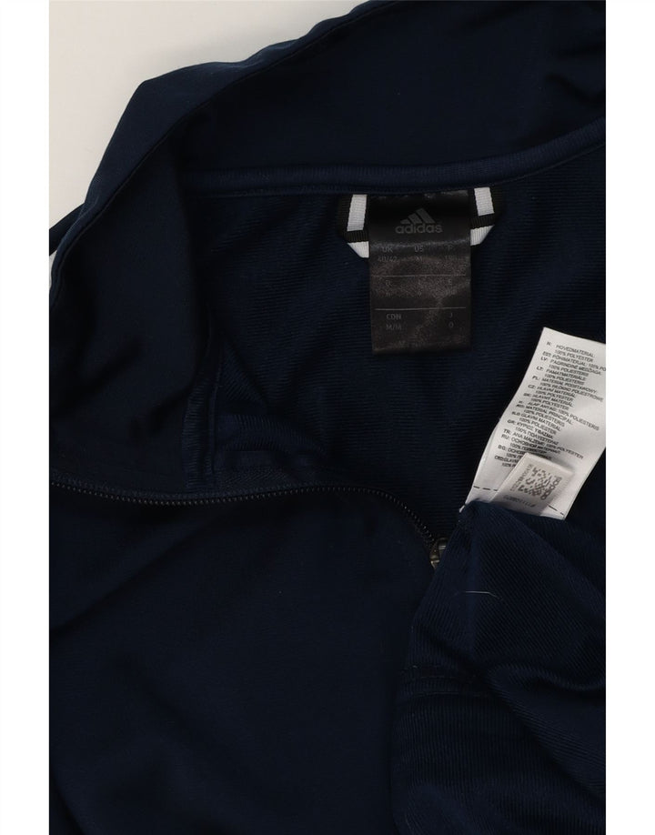 Giacca da tuta da uomo Adidas UK 40/42 Medium Navy Blu Poliestere