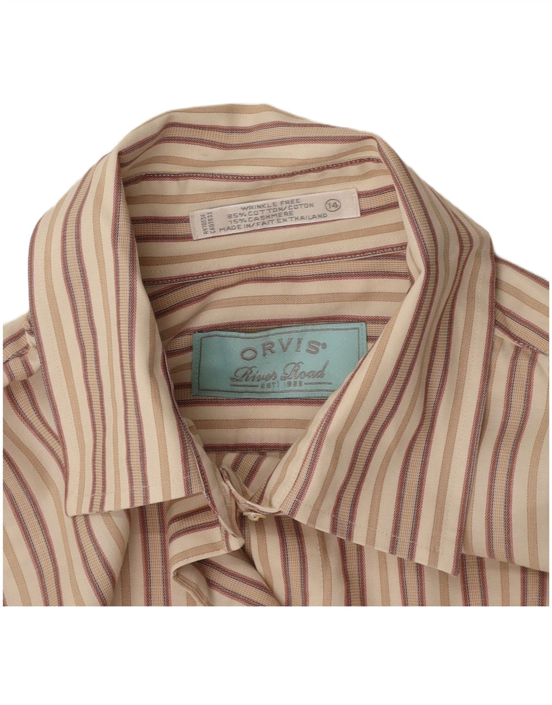 Camicia da donna ORVIS US 14 XL Cotone a righe beige
