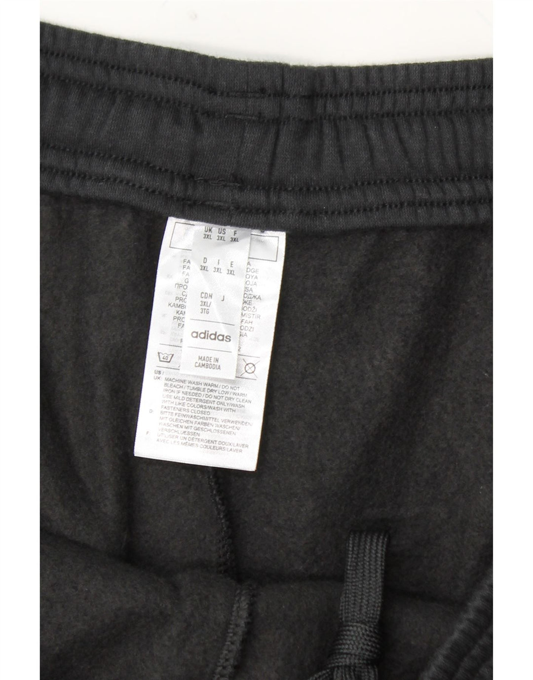Pantaloncini sportivi da uomo ADIDAS 3XL cotone nero