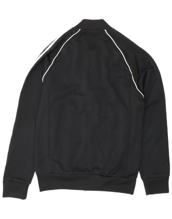 Giacca da ginnastica Adidas da uomo con vestibilità regolare, piccola, in poliestere nero