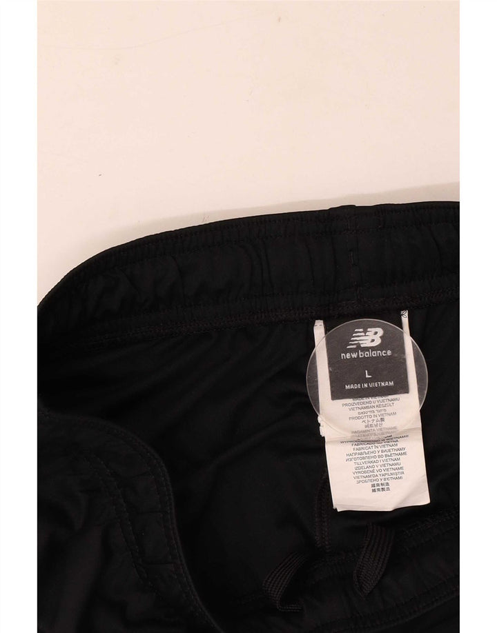 Pantaloncini sportivi da uomo New Balance grandi in poliestere nero