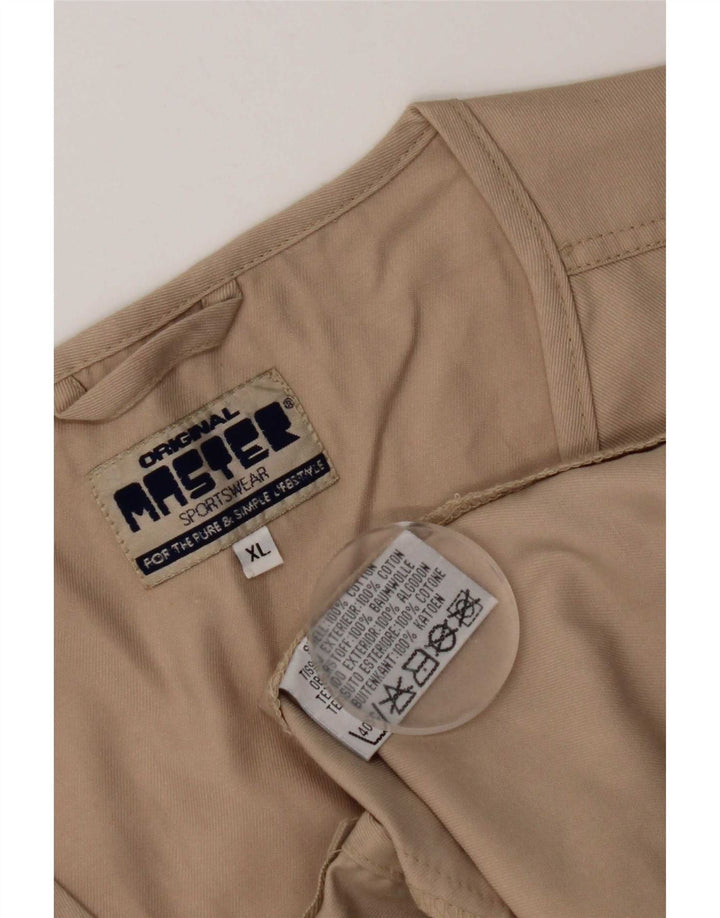 Gilet da uomo Master UK 42 XL in cotone beige