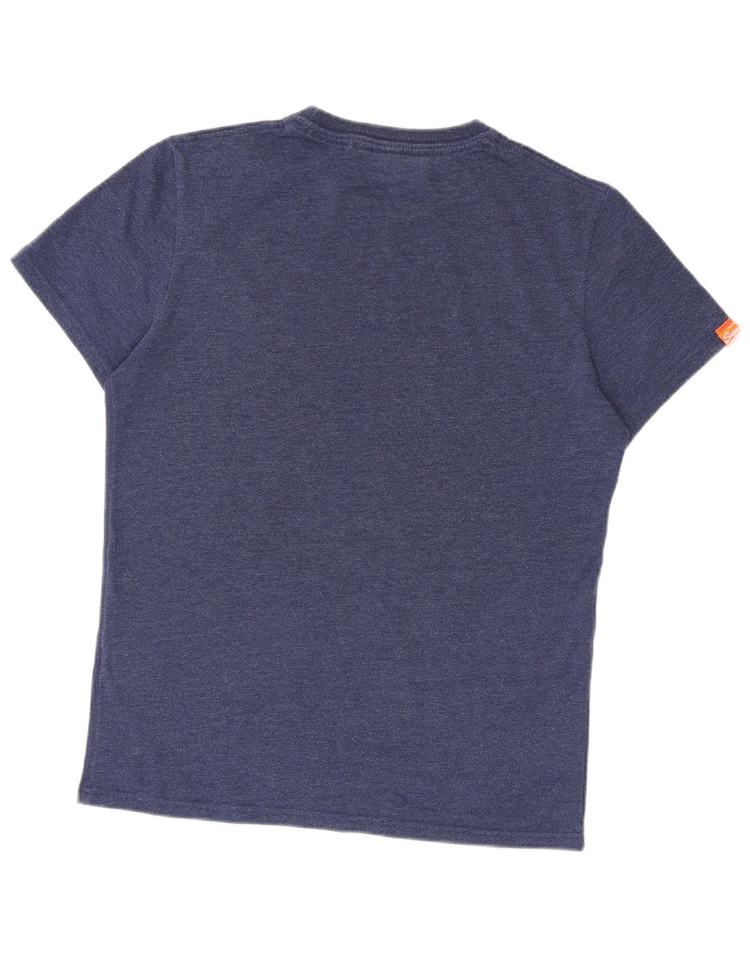 T-shirt grafica da uomo Superdry Top grande in cotone blu