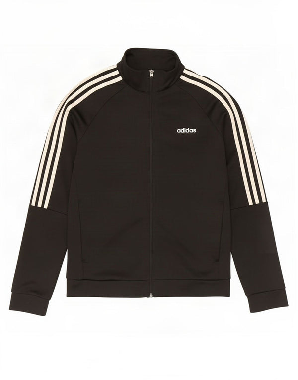 Giacca da tuta da donna Adidas UK 12/14 Medium Nero Poliestere