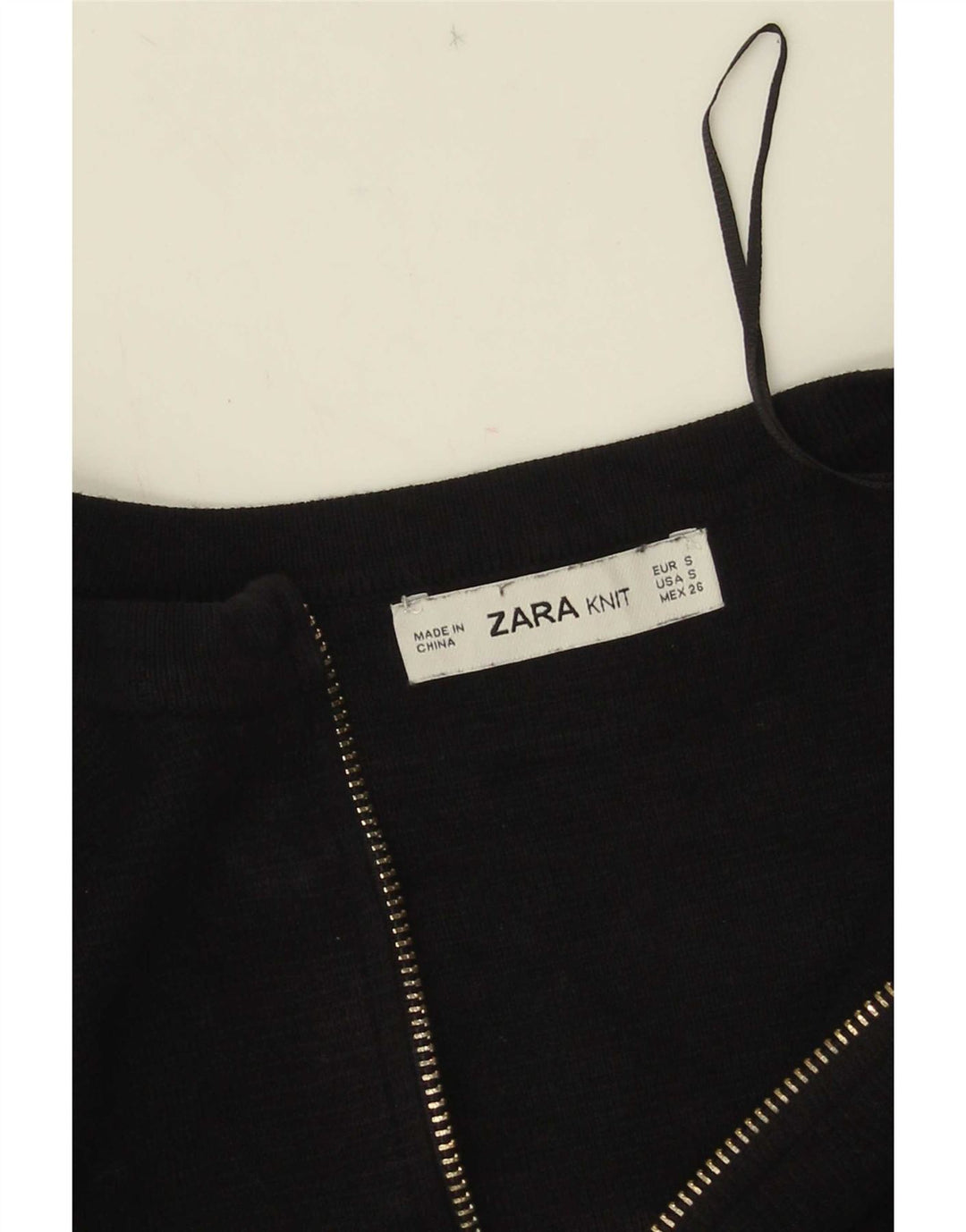 Maglione cardigan corto da donna Zara UK 10 piccolo nero