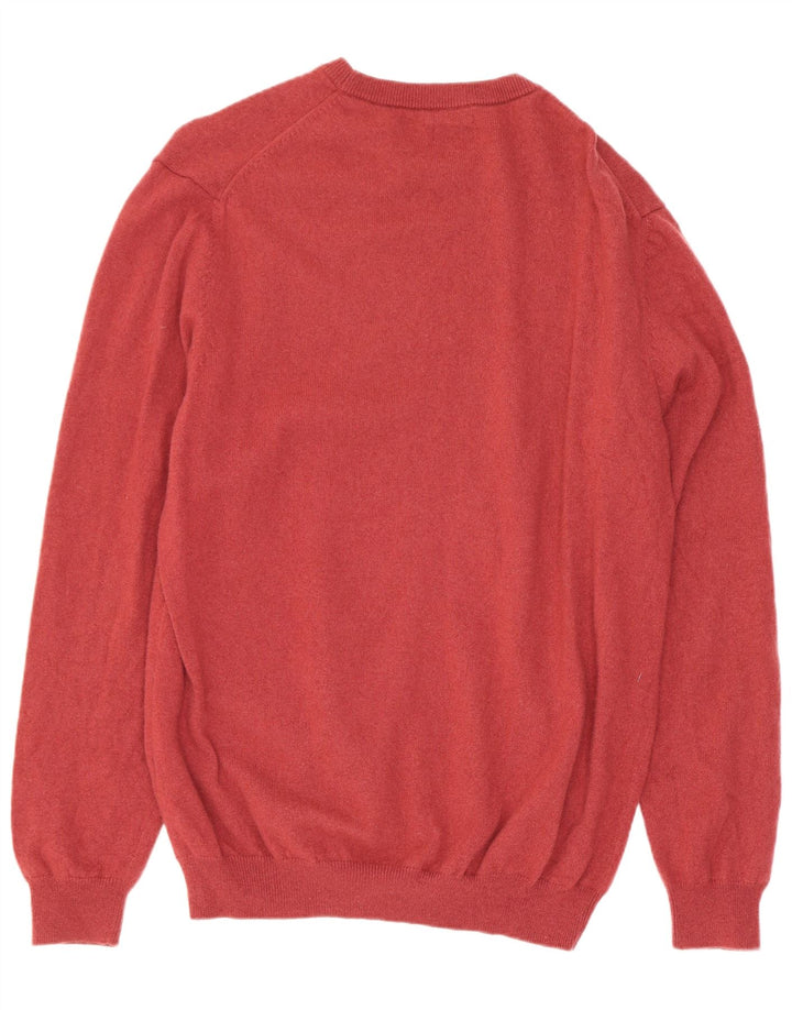 Maglione maglione girocollo da uomo Massimo Dutti XL in lana rossa