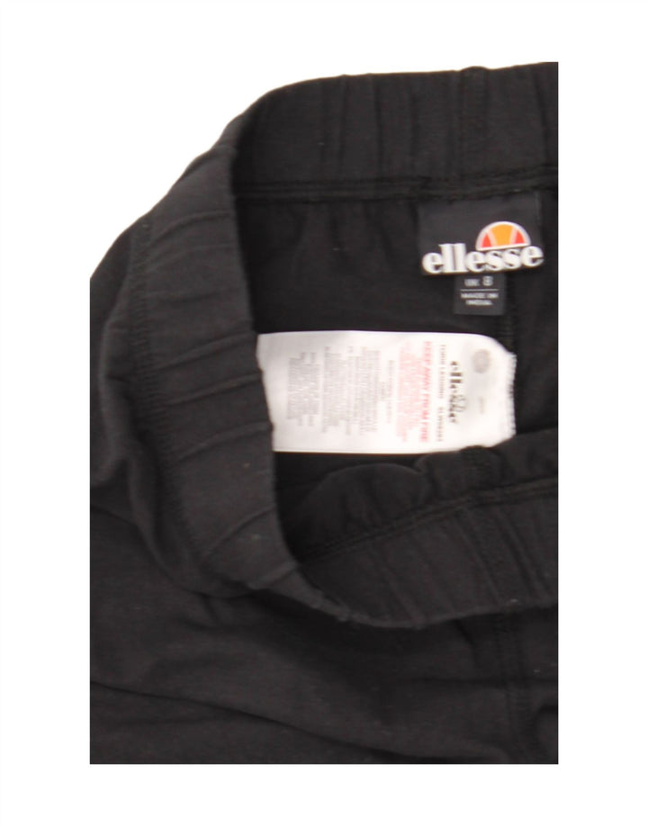 Leggings grafici da donna Ellesse UK 8 piccoli in cotone nero