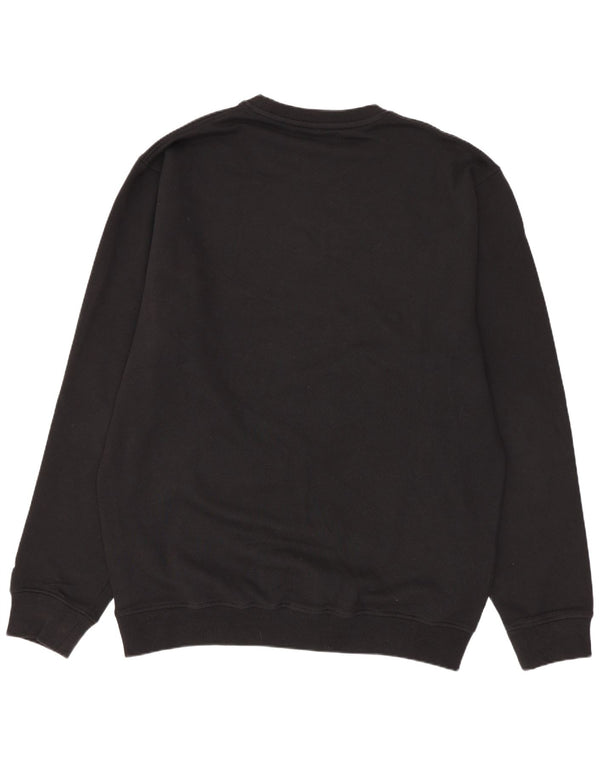 Felpa grafica da uomo Kappa Jumper XL in cotone nero