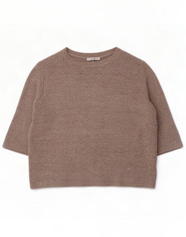 Maglione Zara da donna con scollo a barca con maniche a 3/4 UK 14 Beige medio