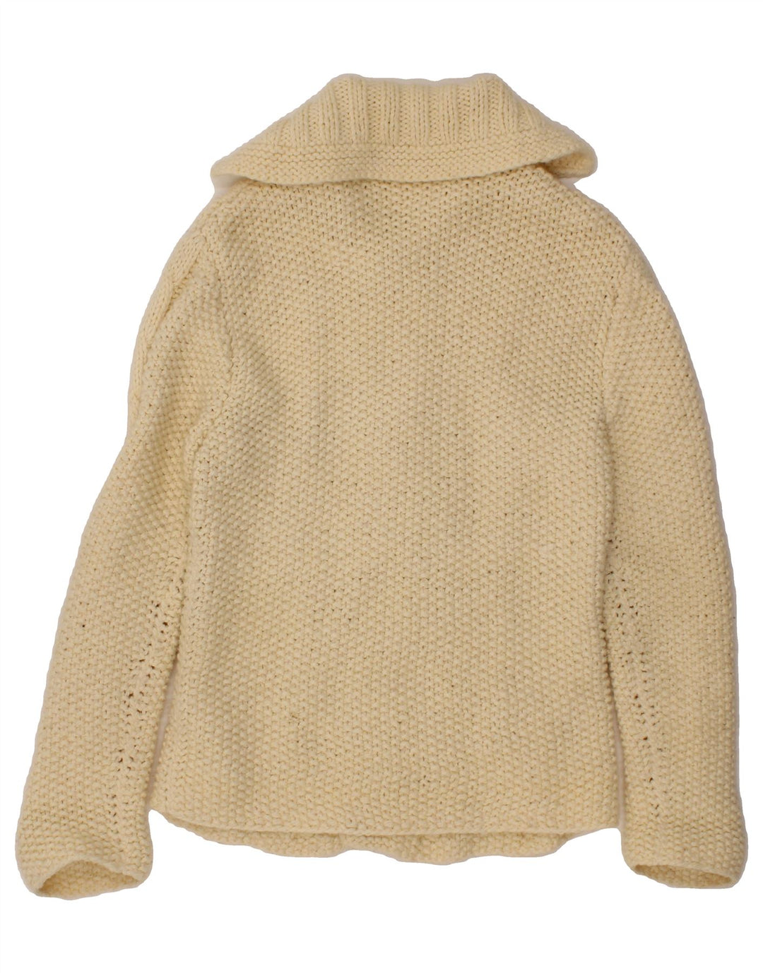 VINTAGE Womens Cardigan Sweater UK 16 Large Beige Vintage Vintage and Second-Hand Vintage from Messina Hembry 