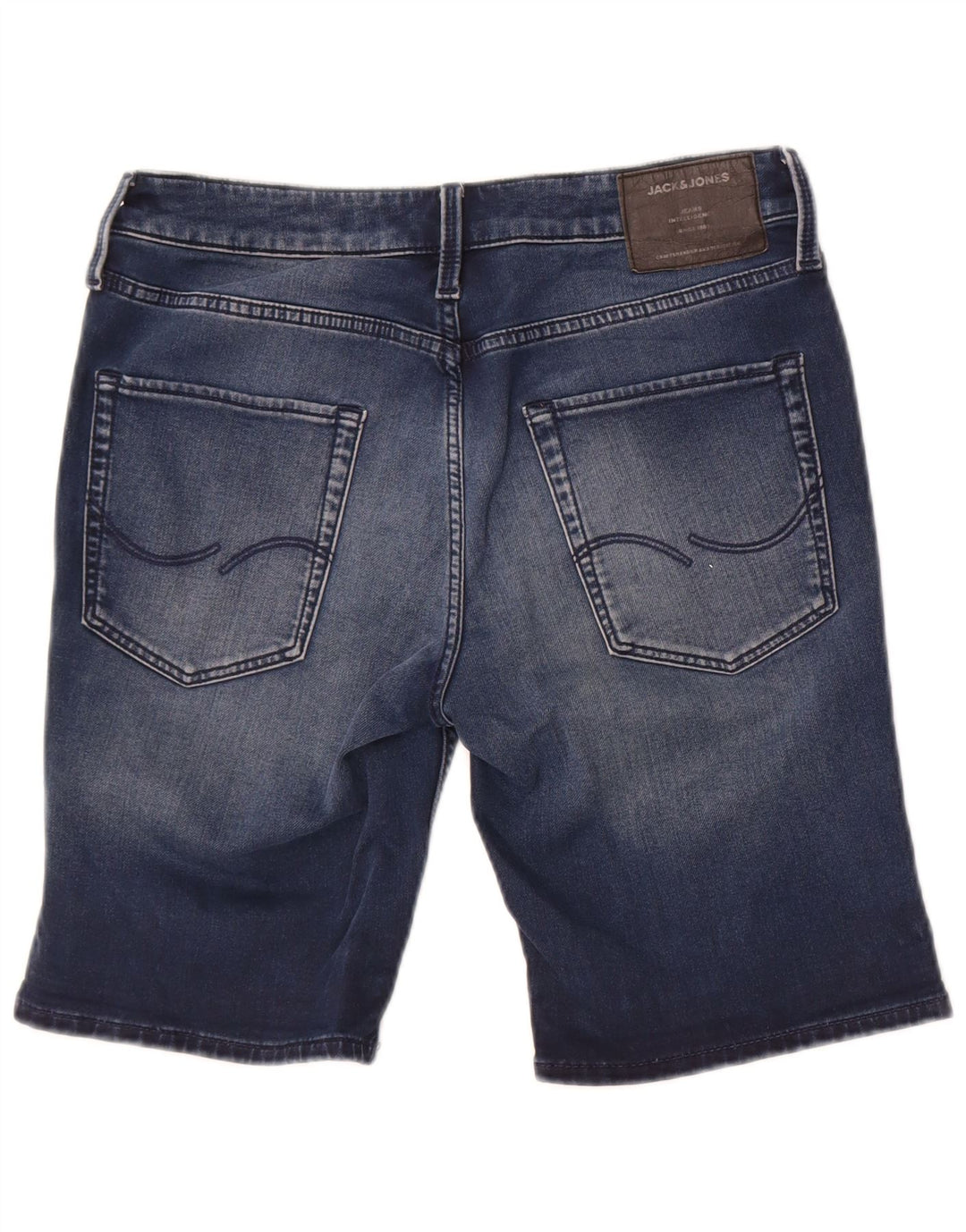 Pantaloncini di jeans da uomo Jack & Jones piccoli W29 in cotone blu