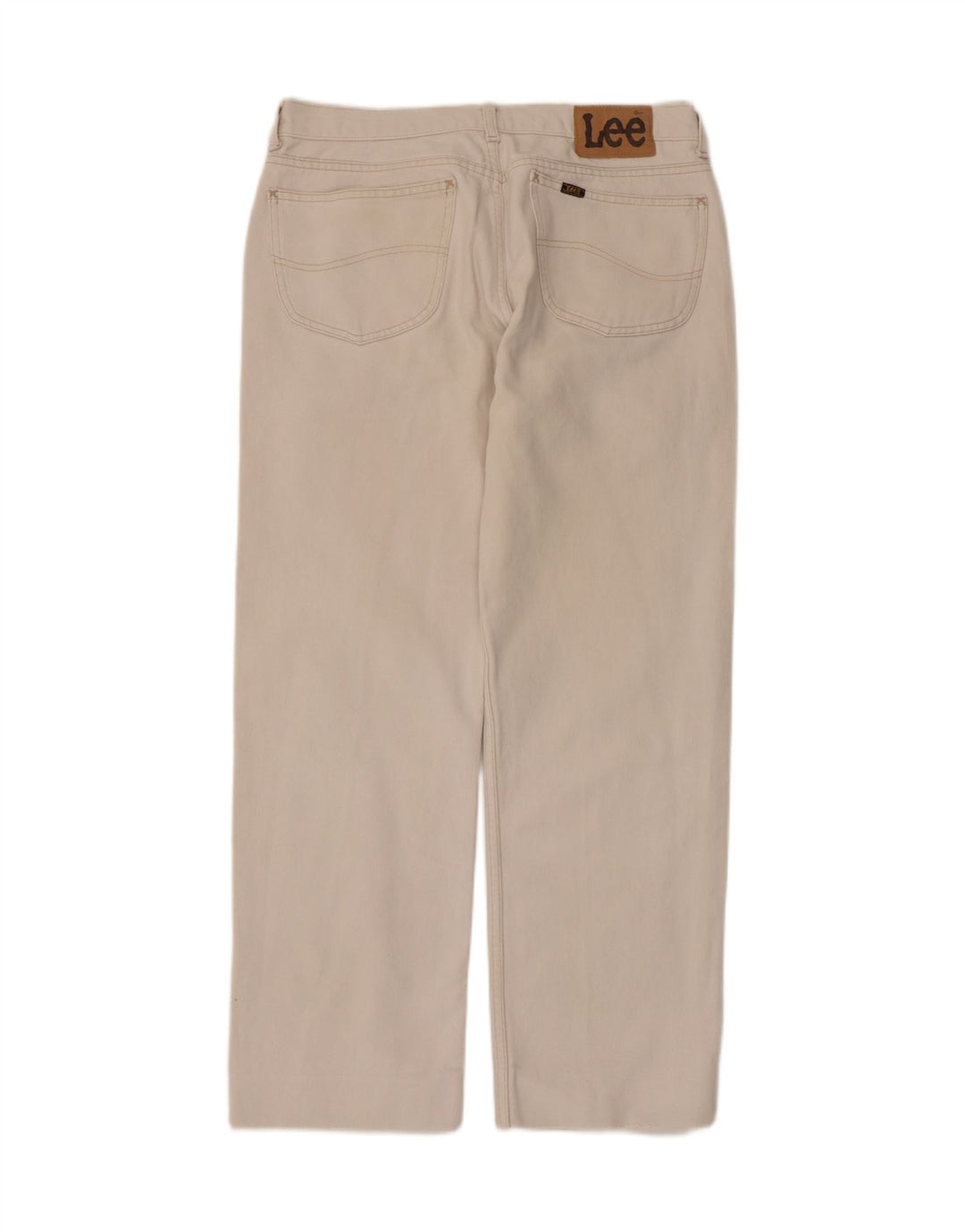 Jeans dritti da uomo LEE W36 L29 in cotone beige