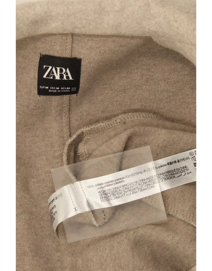 Soprabito aperto da donna Zara UK 14 Poliestere beige medio