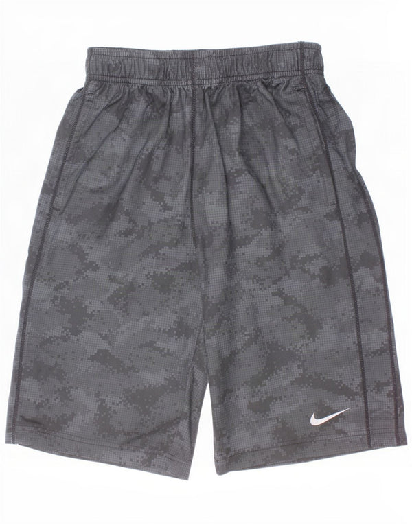 Pantaloncini sportivi Nike Dri Fit Bermuda da bambino 12-13 anni Large Black Camouflage