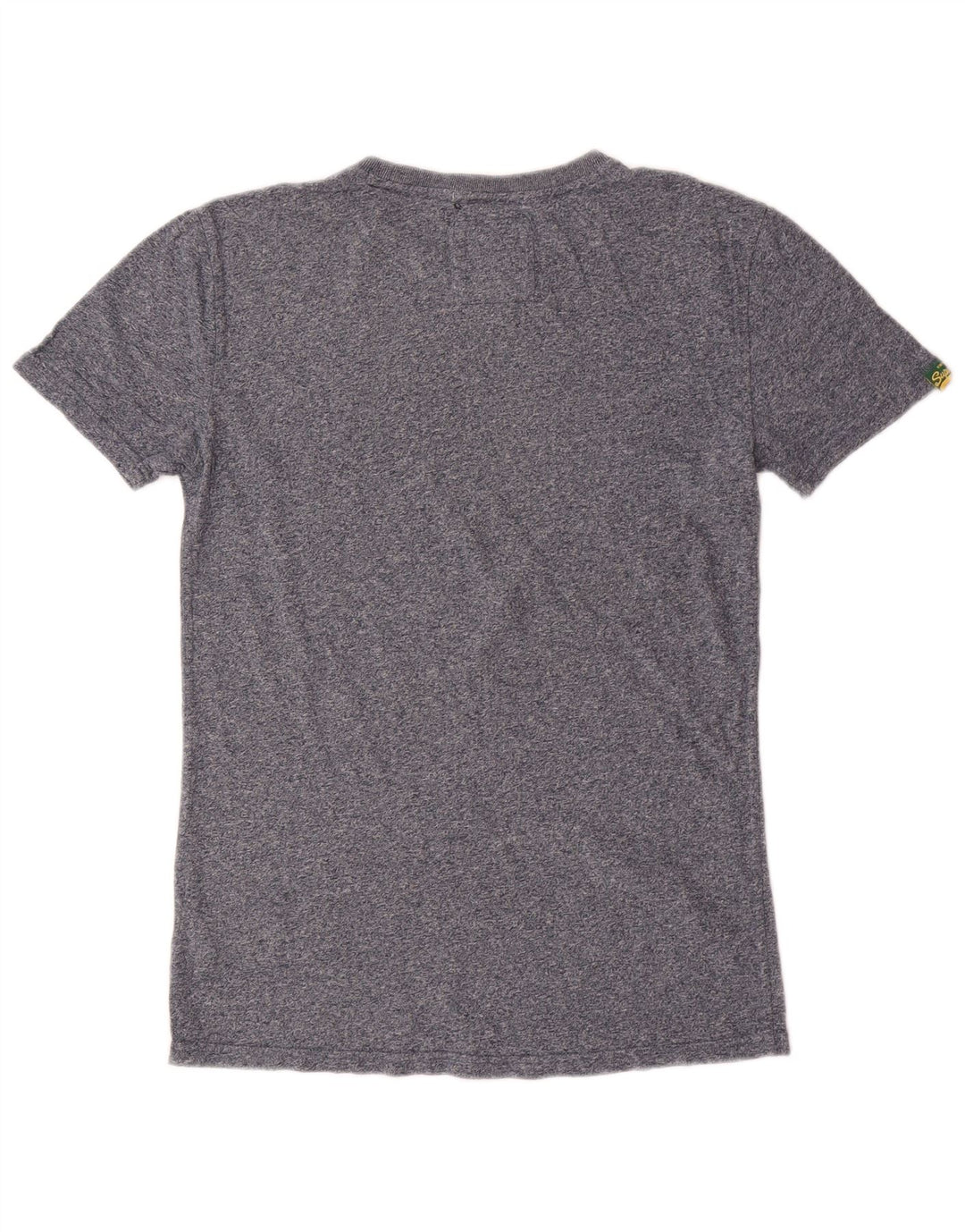 T-shirt grafica da uomo SUPERDRY Top in cotone chiazzato blu piccolo