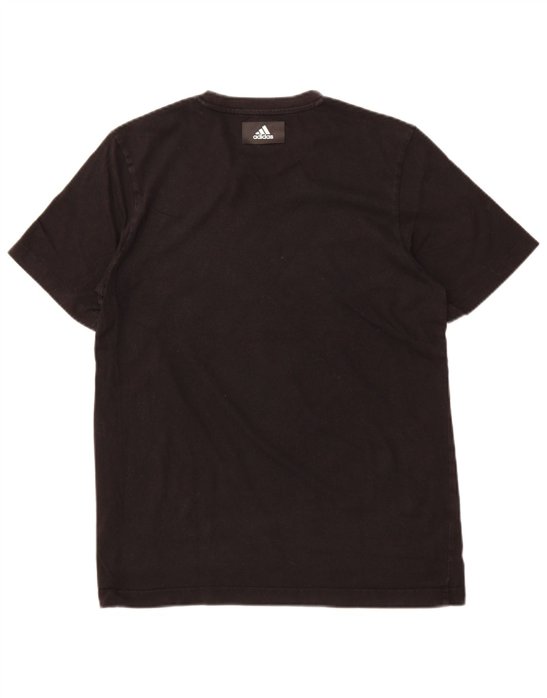 T-shirt grafica da uomo ADIDAS Top piccola in cotone nero