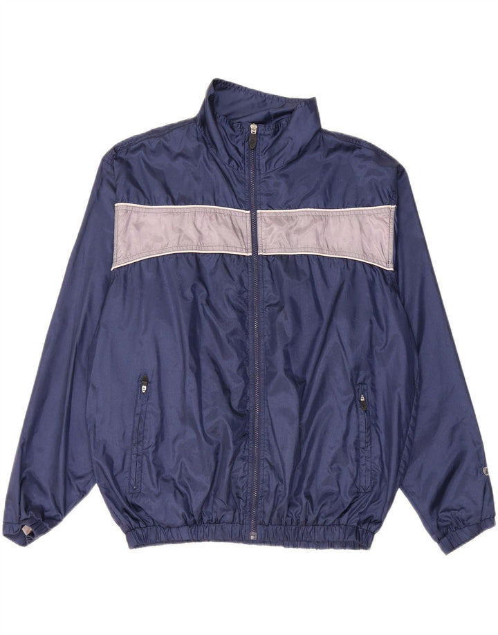 Giacca da tuta da uomo ALEX UK 38 Medium Blu Navy Colourblock Poliammide