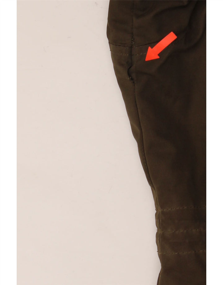 Giacca a vento con cappuccio da donna Superdry UK 14 poliestere kaki medio